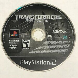 Transformers The Game (Sony Playstation 2, 2007) PS2 Tested Ships Same Day